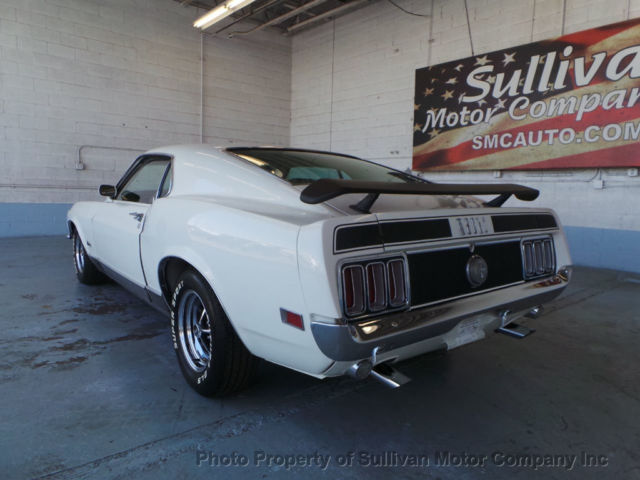 1970 White Ford Mustang
