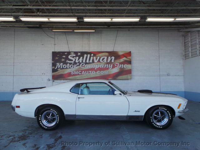 1970 White Ford Mustang