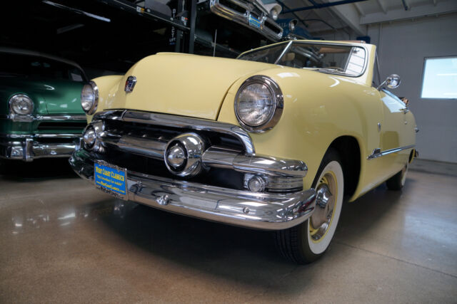 1951 Yellow Ford Custom DeLuxe 239 V8 Convertible with 3 spd O/D Convertible