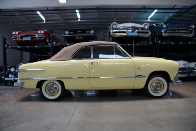 1951 Yellow Ford Custom DeLuxe 239 V8 Convertible with 3 spd O/D Convertible