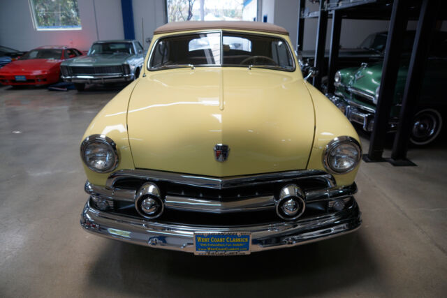 1951 Yellow Ford Custom DeLuxe 239 V8 Convertible with 3 spd O/D Convertible