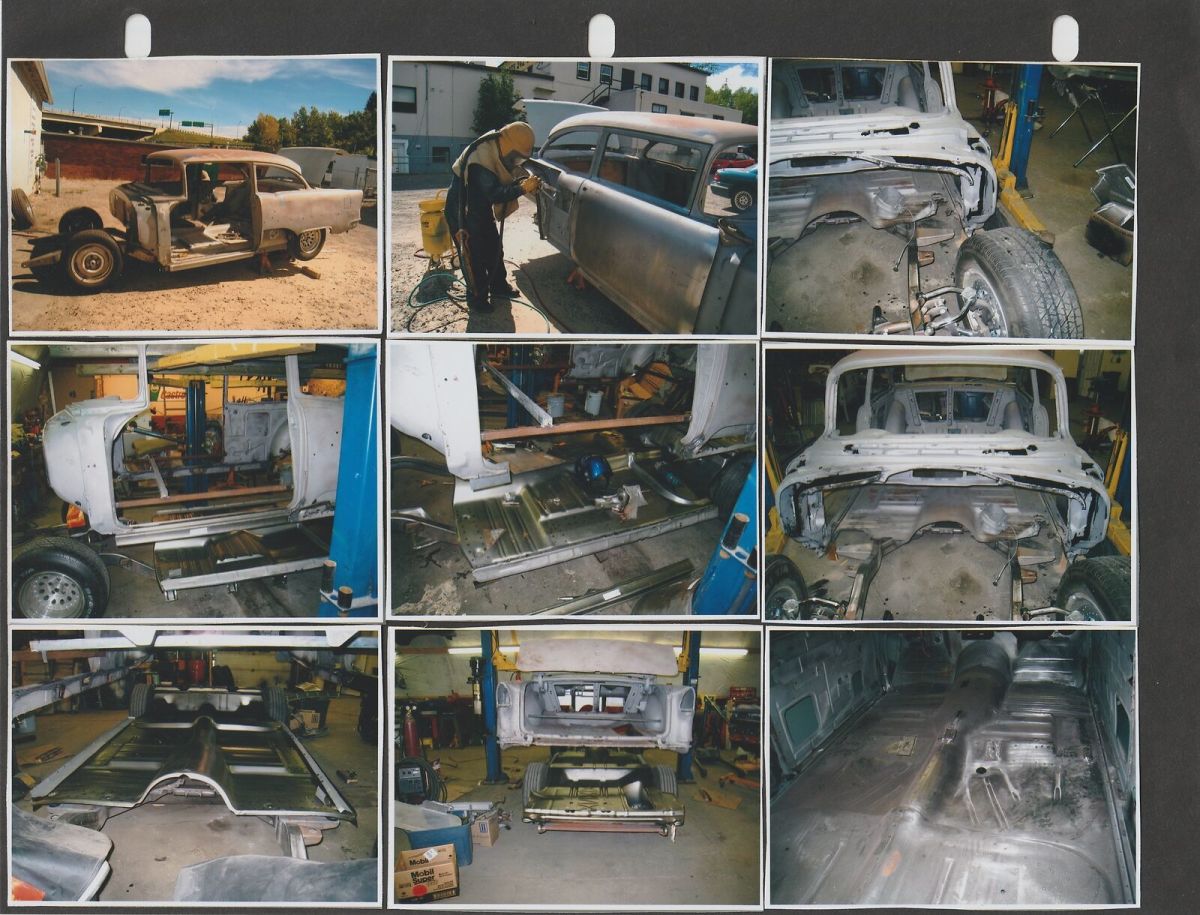 1955 Blue/White Chevrolet Bel Air/150/210 Wagon