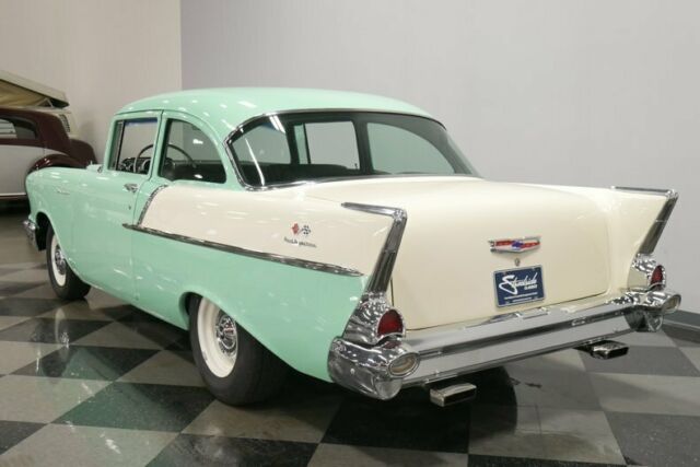 1957 Teal Chevrolet Bel Air/150/210 Sedan
