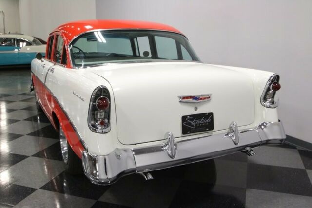 1956 Red Chevrolet Bel Air/150/210 Sedan