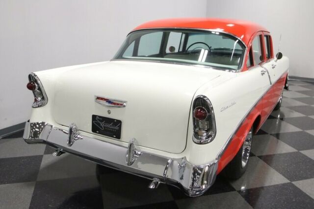 1956 Red Chevrolet Bel Air/150/210 Sedan