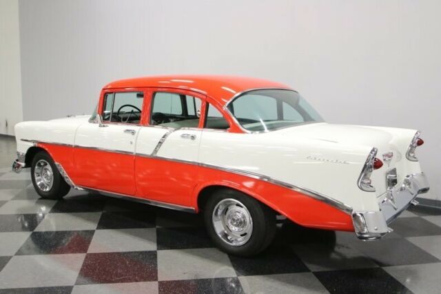 1956 Red Chevrolet Bel Air/150/210 Sedan