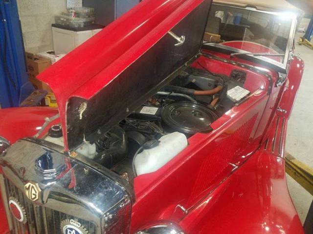 1952 Red MG T-Series Convertible