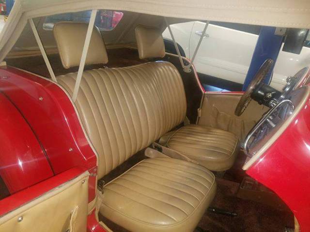 1952 Red MG T-Series Convertible