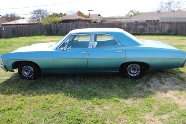 1967 Teal Chevrolet Impala Sedan