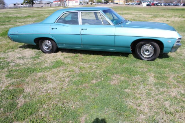 1967 Teal Chevrolet Impala Sedan