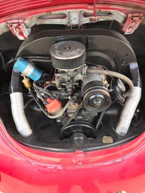 1968 Red Volkswagen Beetle - Classic Convertible