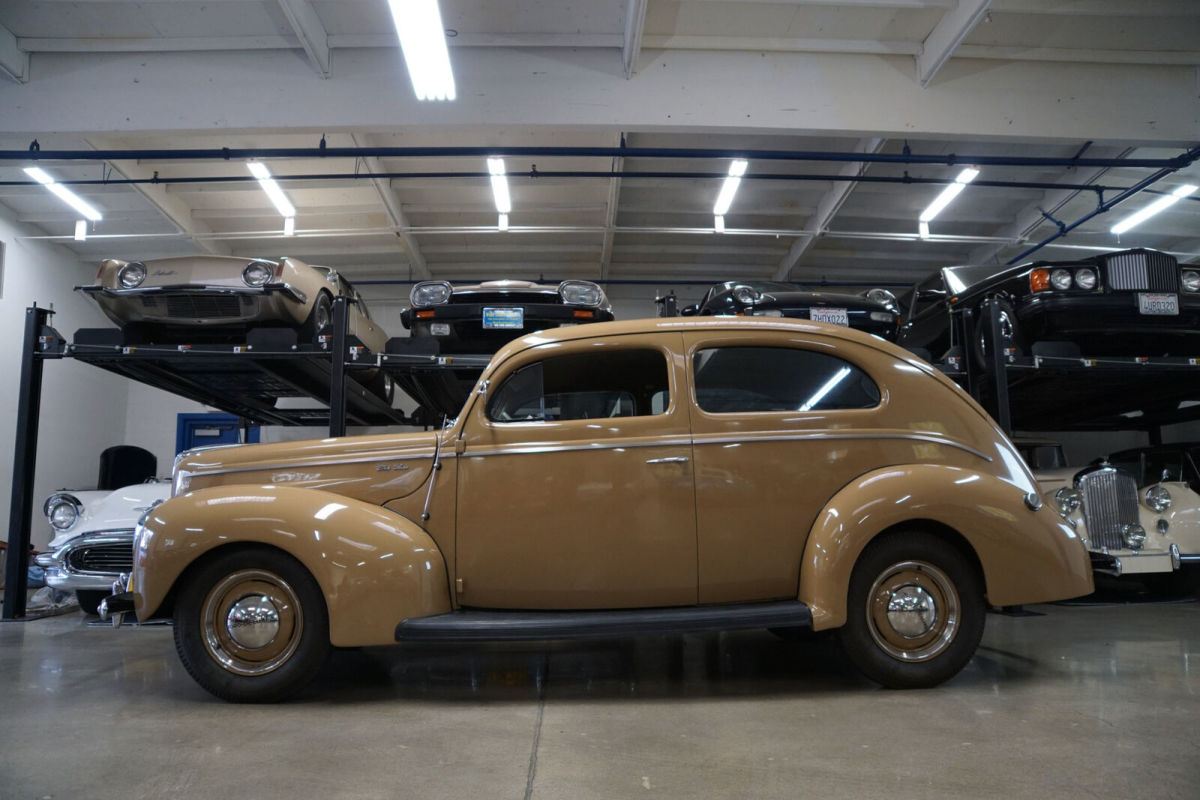 1940 Tan Ford 2 Door Sedan Deluxe Sedan