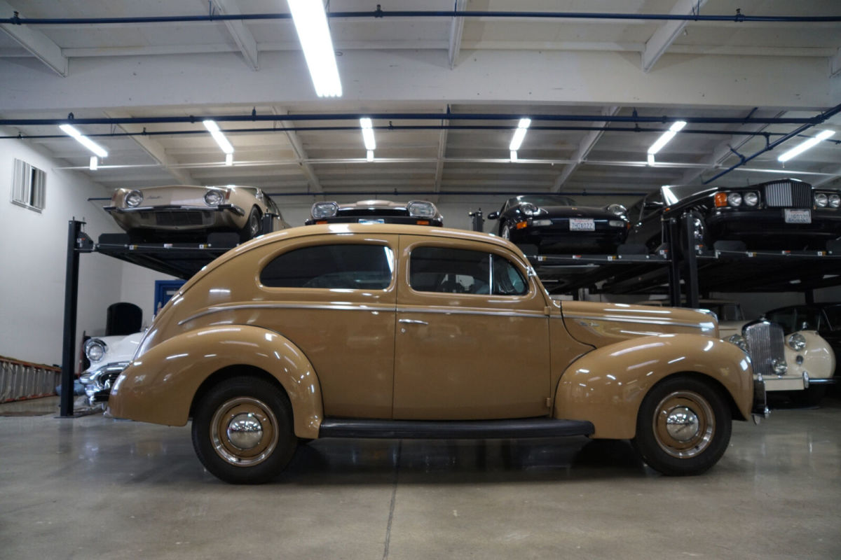 1940 Tan Ford 2 Door Sedan Deluxe Sedan
