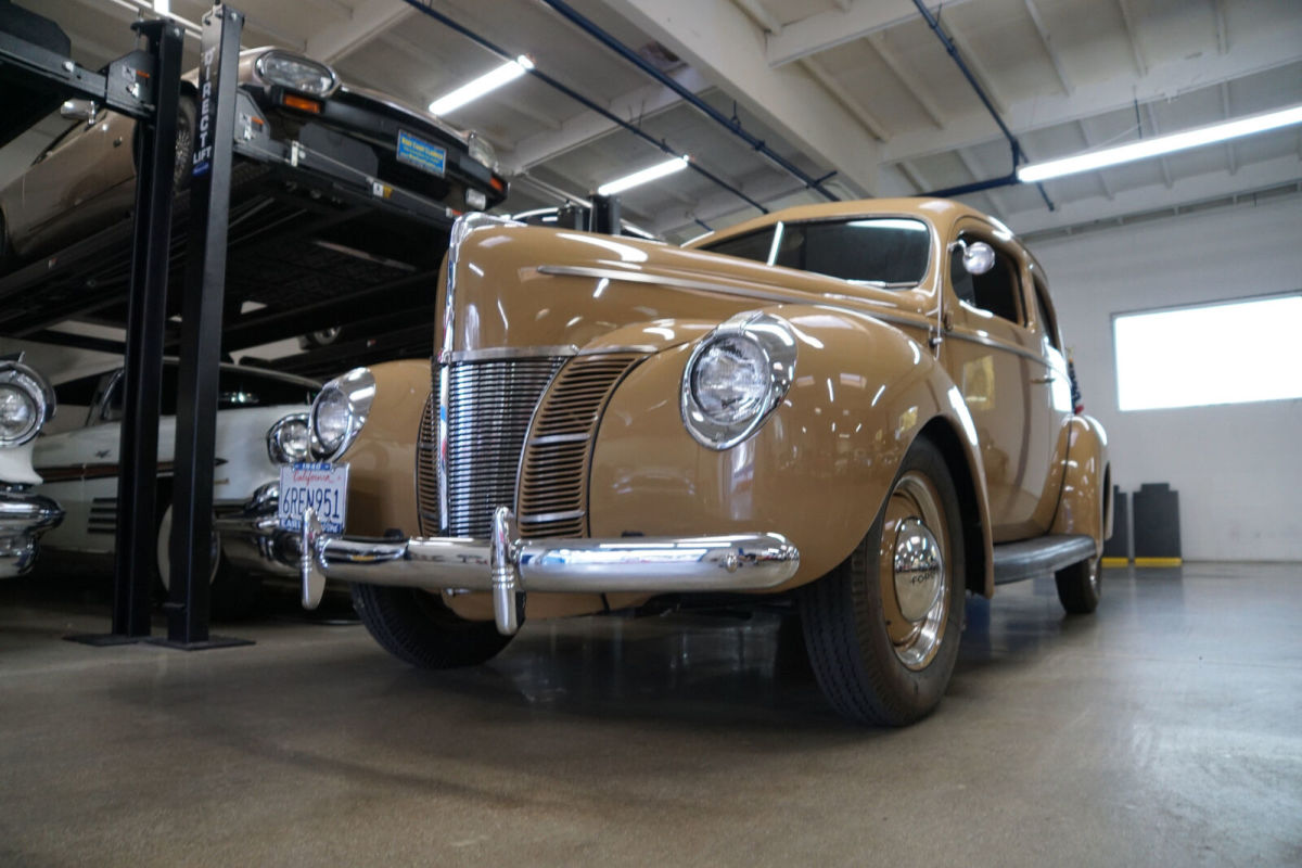 1940 Tan Ford 2 Door Sedan Deluxe Sedan