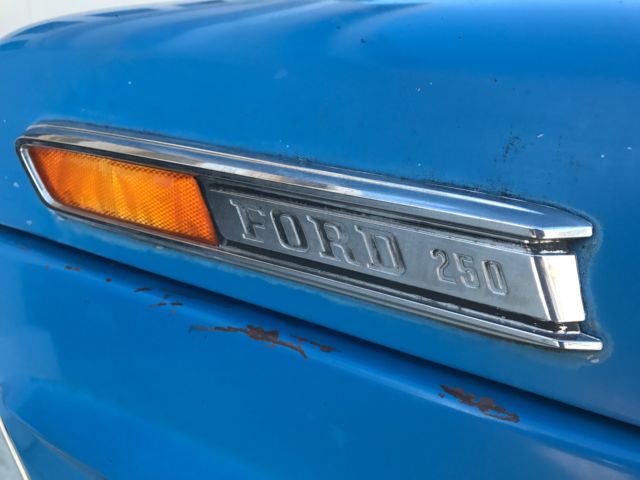 1971 Blue Ford F-250 Standard Cab Pickup