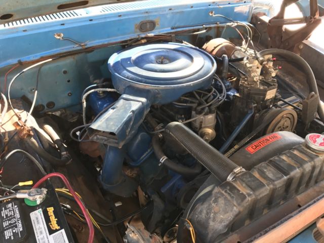 1971 Blue Ford F-250 Standard Cab Pickup
