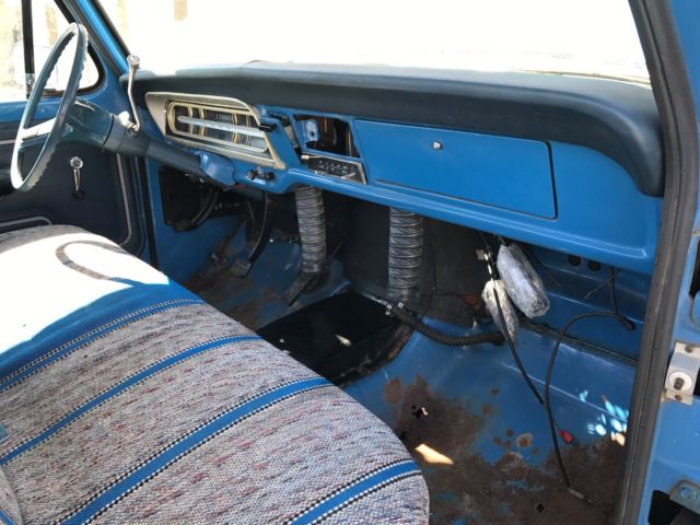 1971 Blue Ford F-250 Standard Cab Pickup