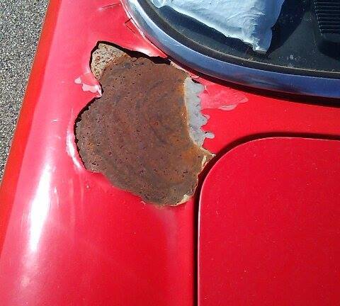 1961 Red Ford Falcon Coupe