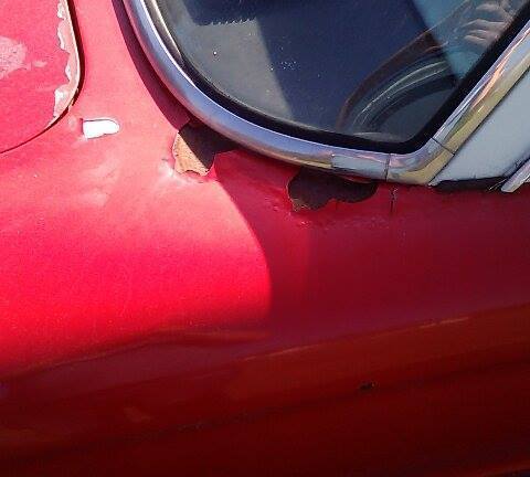 1961 Red Ford Falcon Coupe