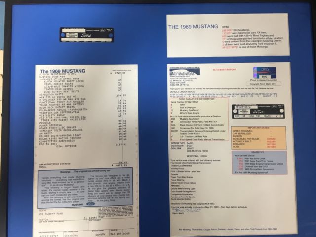 1969 White Ford Mustang Coupe