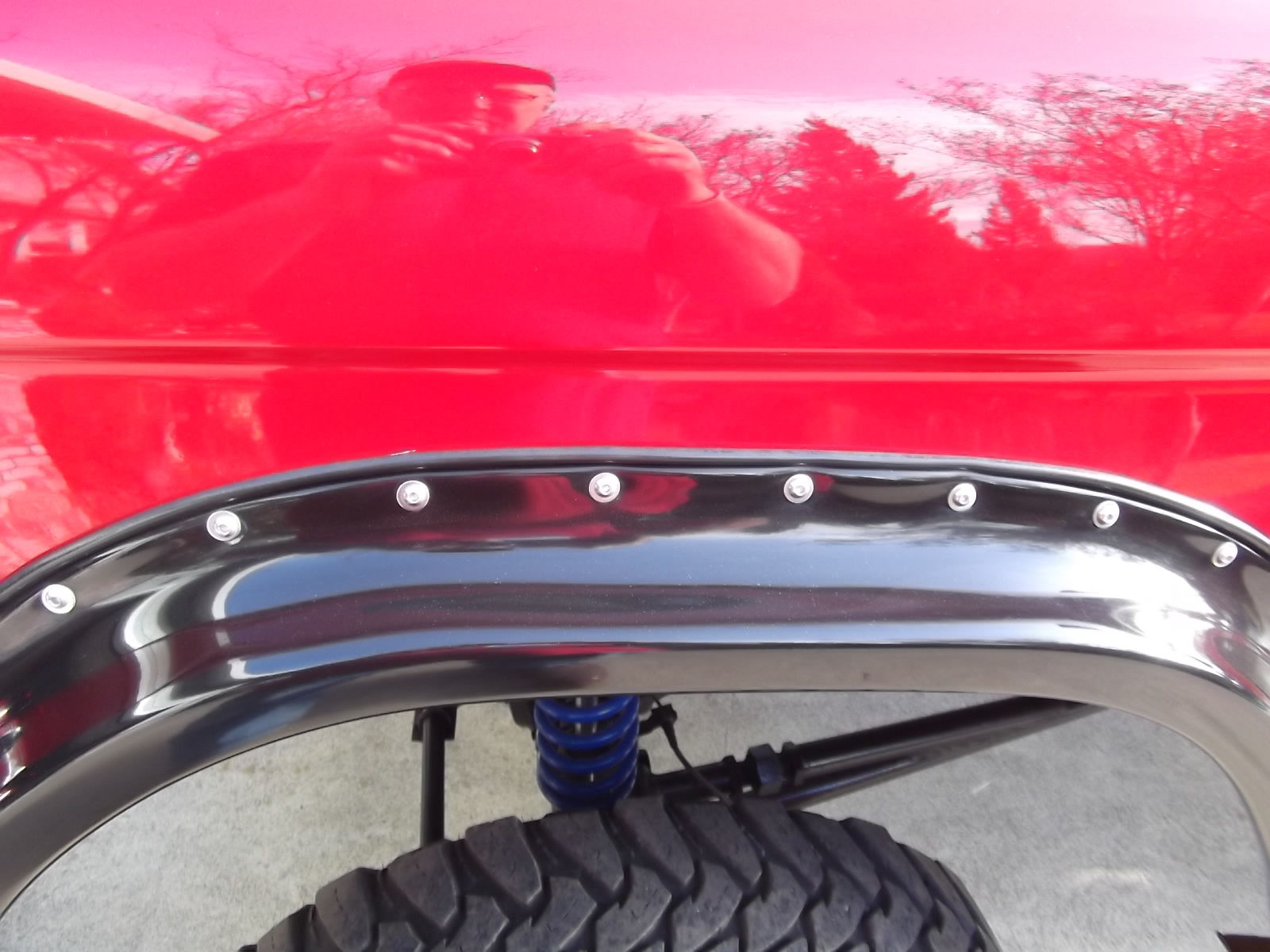 1971 Red Ford Bronco Convertible