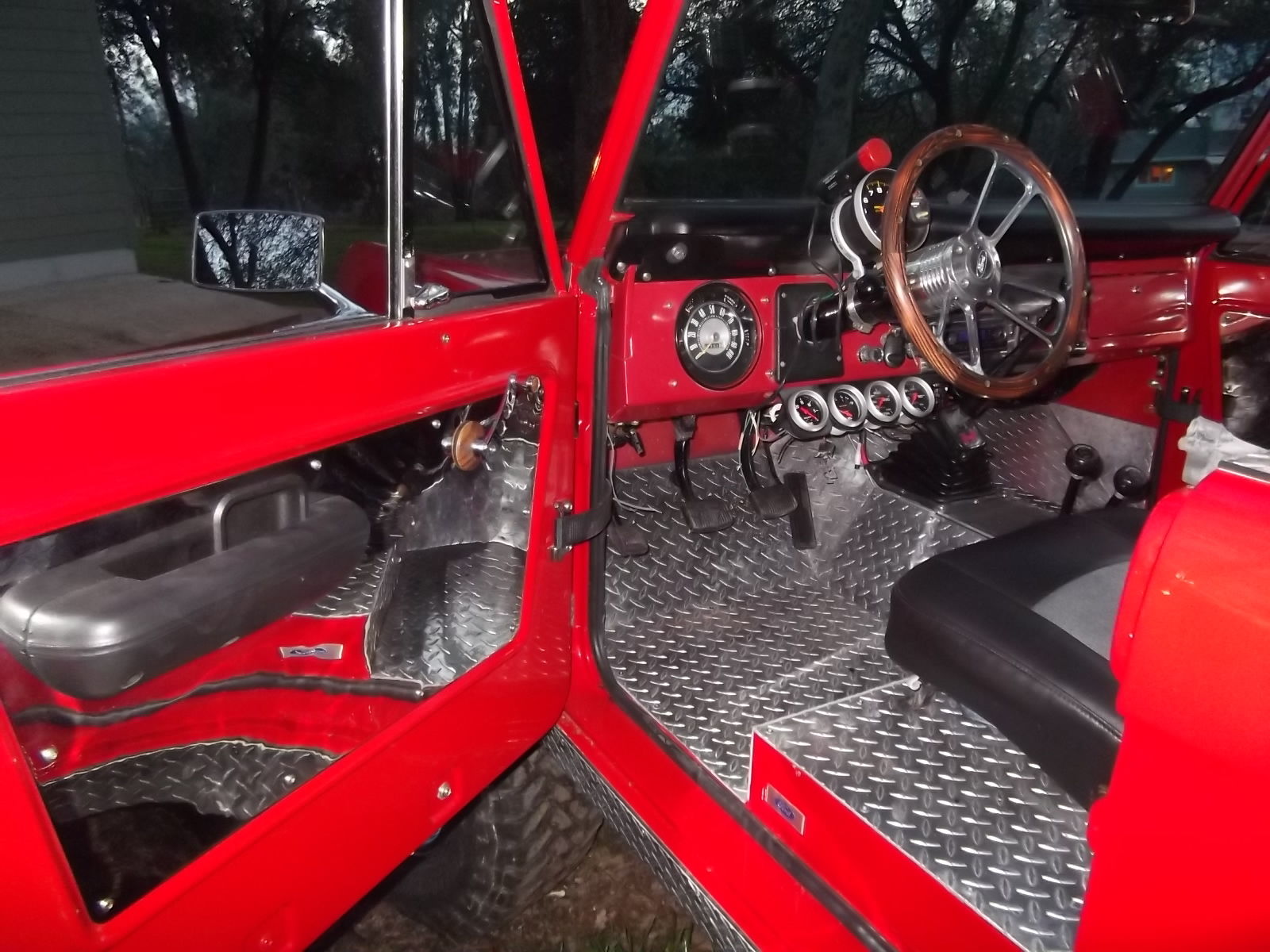 1971 Red Ford Bronco Convertible