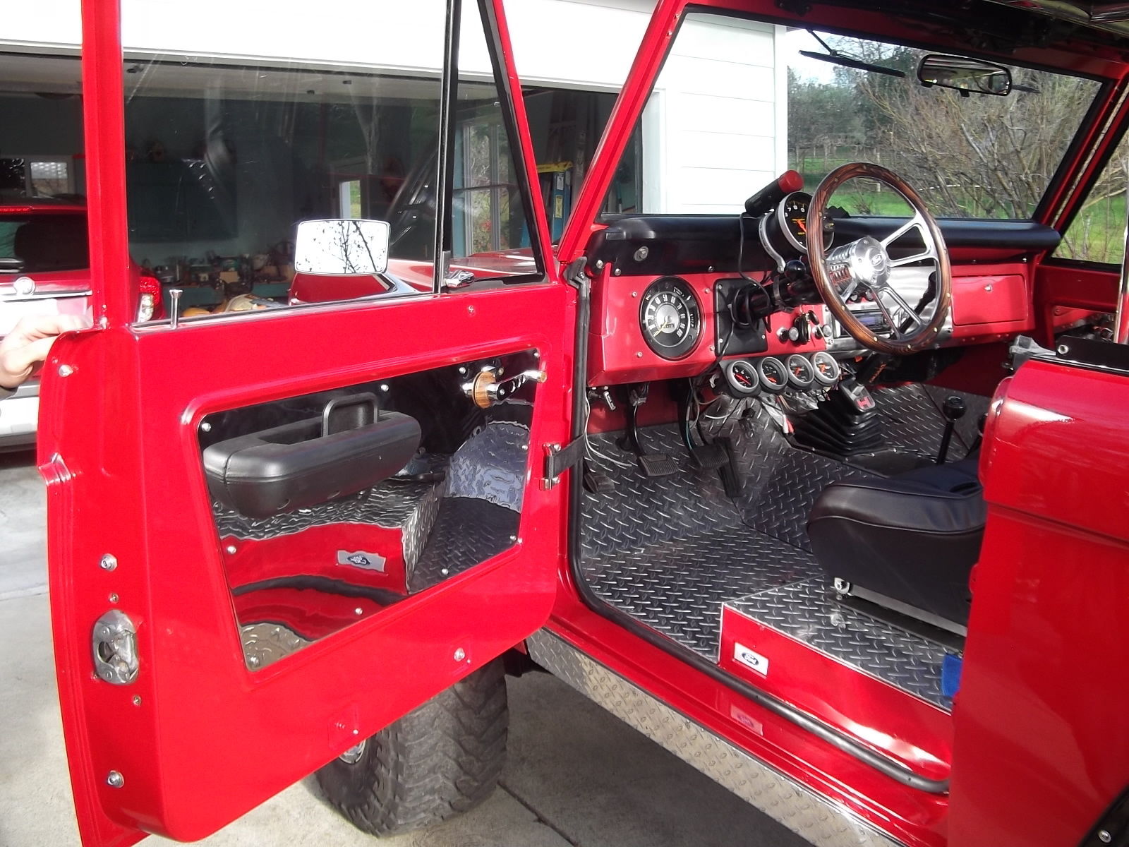 1971 Red Ford Bronco Convertible