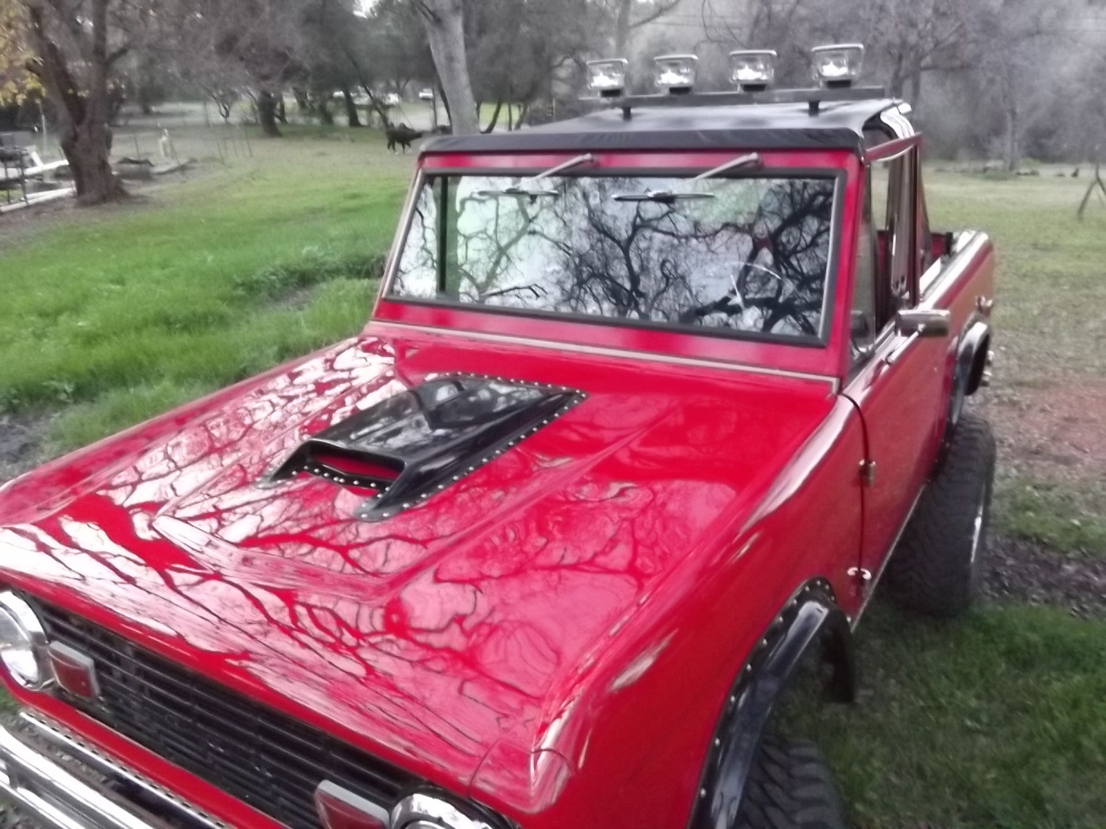 1971 Red Ford Bronco Convertible