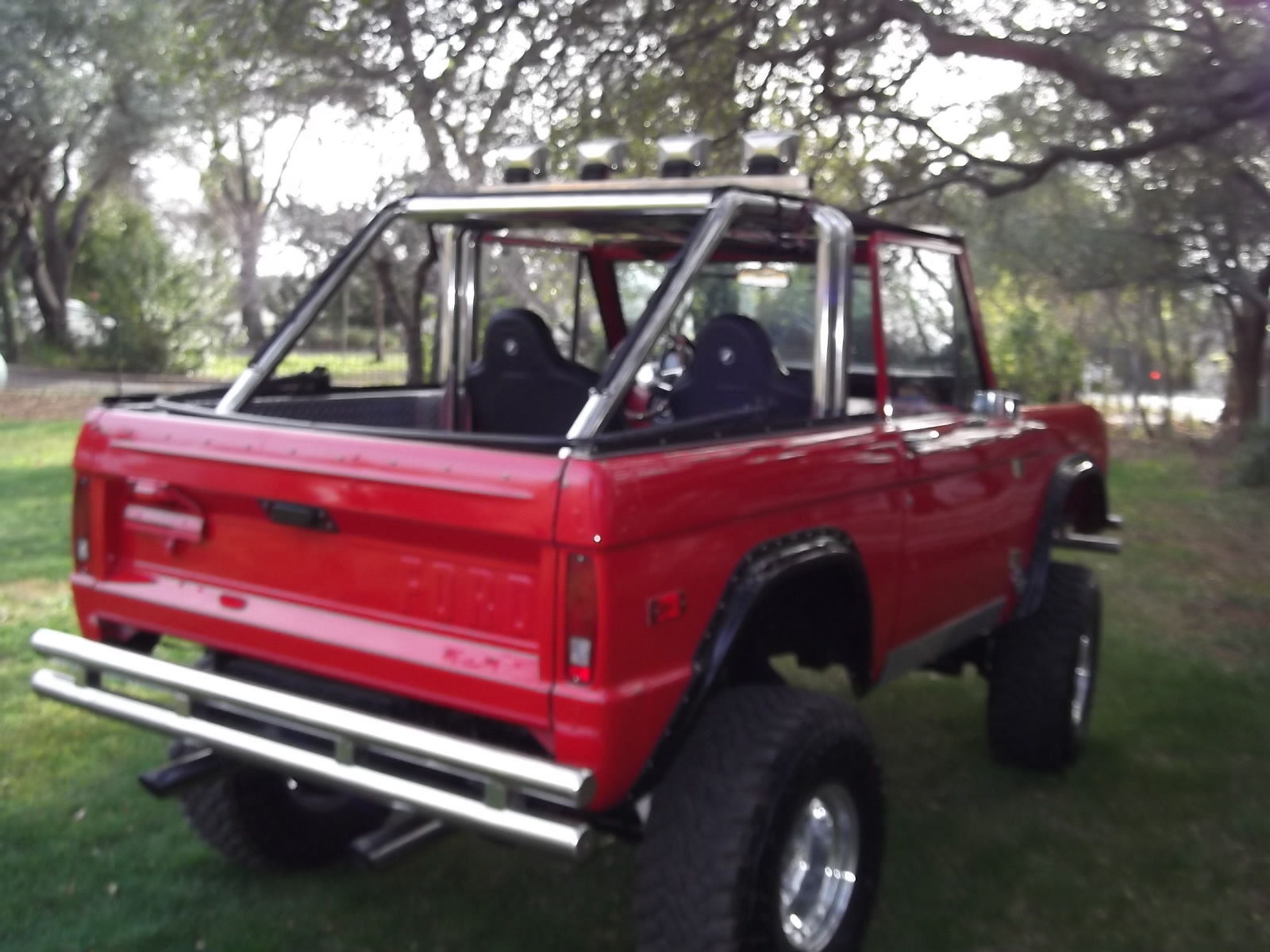 1971 Red Ford Bronco Convertible