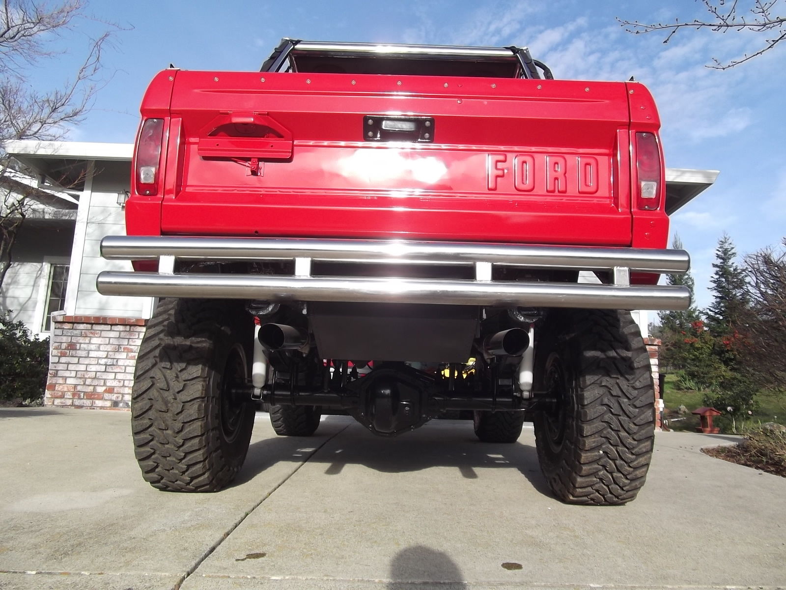 1971 Red Ford Bronco Convertible