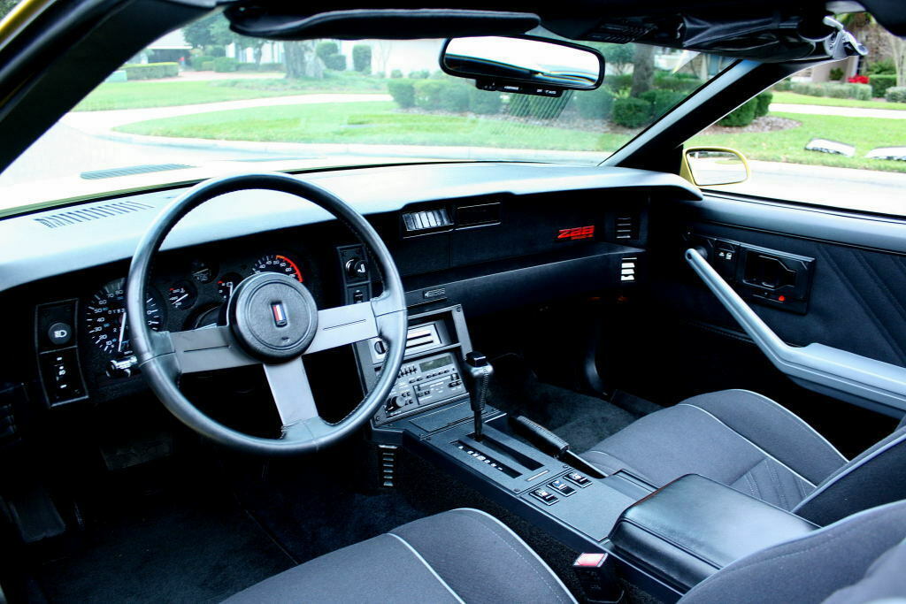 1987 Yellow Chevrolet Camaro Coupe