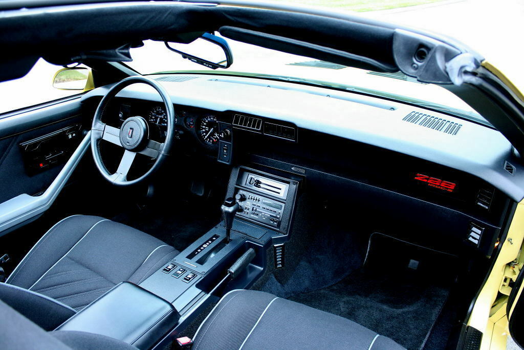 1987 Yellow Chevrolet Camaro Coupe