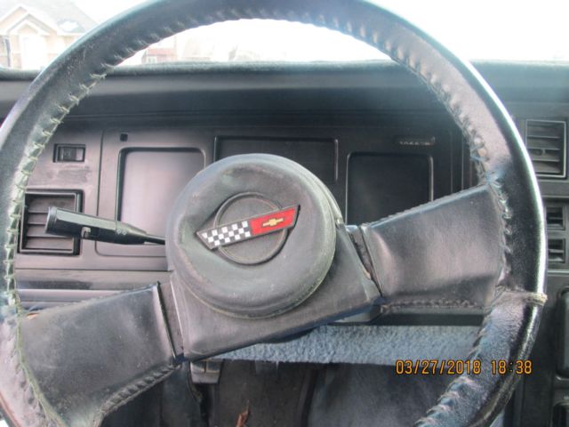 1985 Light Blue over Dark Blue Chevrolet Corvette Coupe