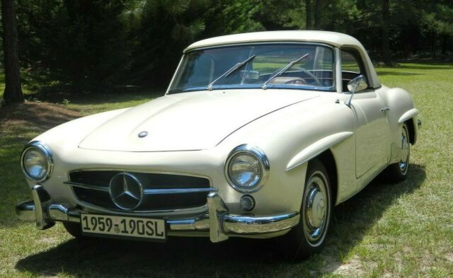 1959 Ivory Mercedes-Benz SL-Class Convertible