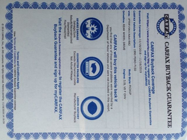 1990 White and Blue Ford F-150 Cab & Chassis