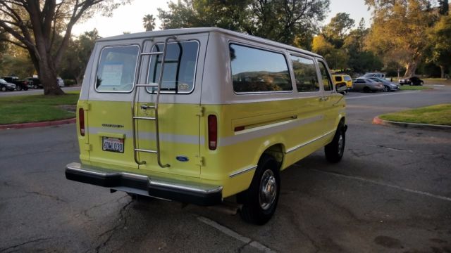 1991 Yellow Ford E-Series Van Standard Passenger Van