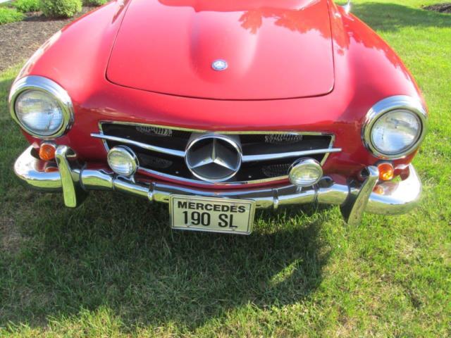 1961 Red Mercedes-Benz 190-Series Convertible