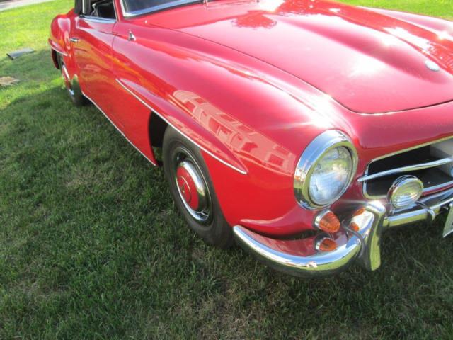 1961 Red Mercedes-Benz 190-Series Convertible