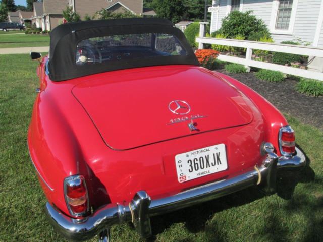 1961 Red Mercedes-Benz 190-Series Convertible