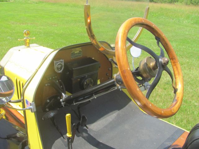 1915 Yellow Ford Speedster open two seater
