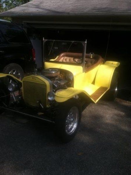 1923 Yellow Ford Model T Convertible