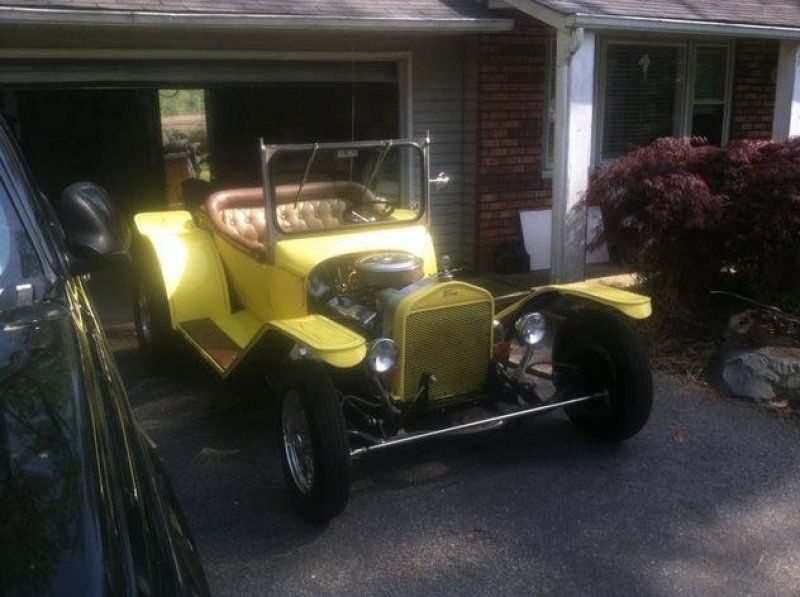 1923 Yellow Ford Model T Convertible
