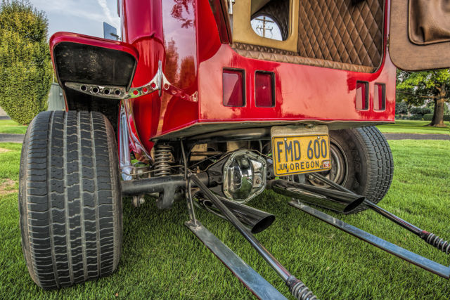 1923 red Ford C-Cab