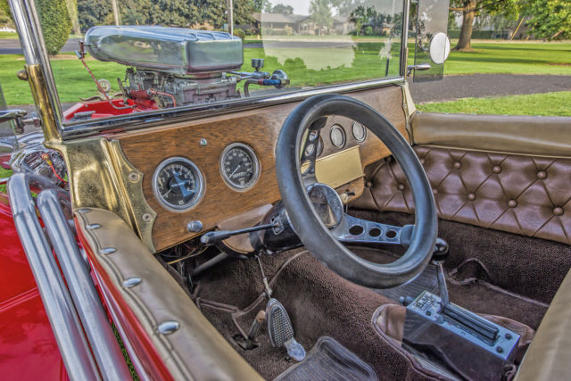 1923 red Ford C-Cab