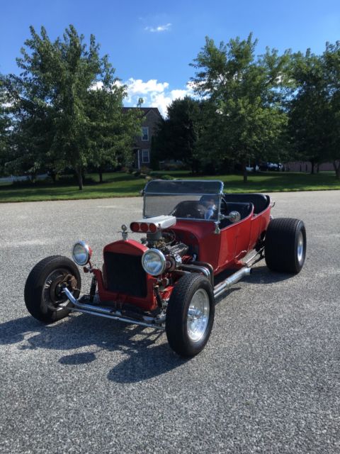 1923 Red Ford Model T Convertible