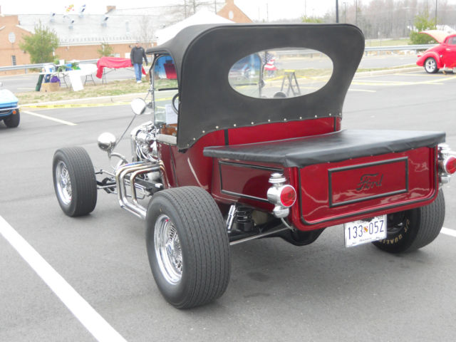 1923 candy apple red Ford Model T Convertible
