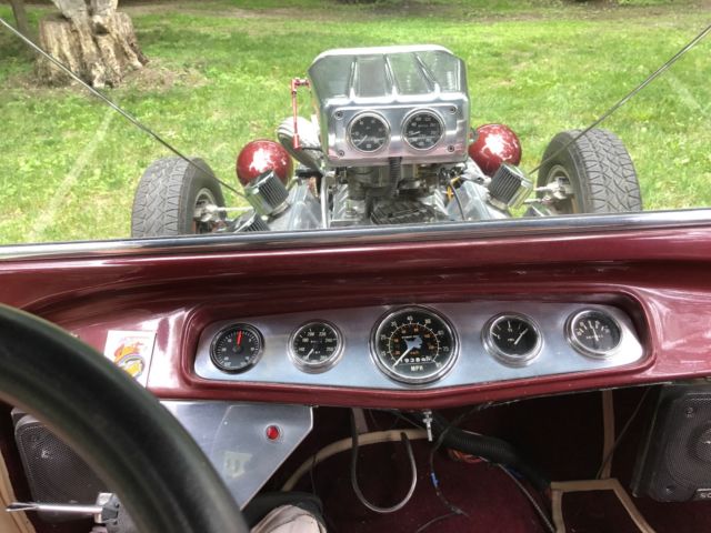 1923 Burgundy Ford T-Bucket Convertible
