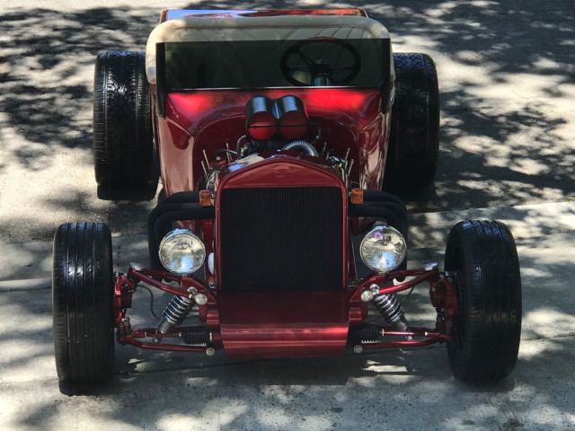 1923 Burgundy Ford Rat rod, hot rod, street rod, show car Convertible