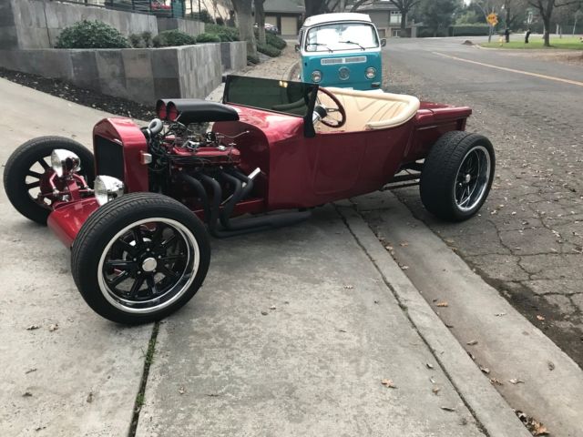 1923 Burgundy Ford Rat rod, hot rod, street rod, show car Convertible
