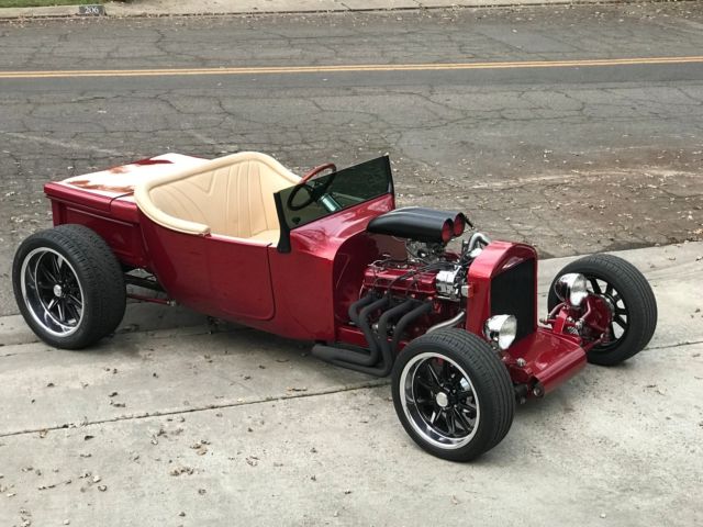 1923 Burgundy Ford Rat rod, hot rod, street rod, show car Convertible